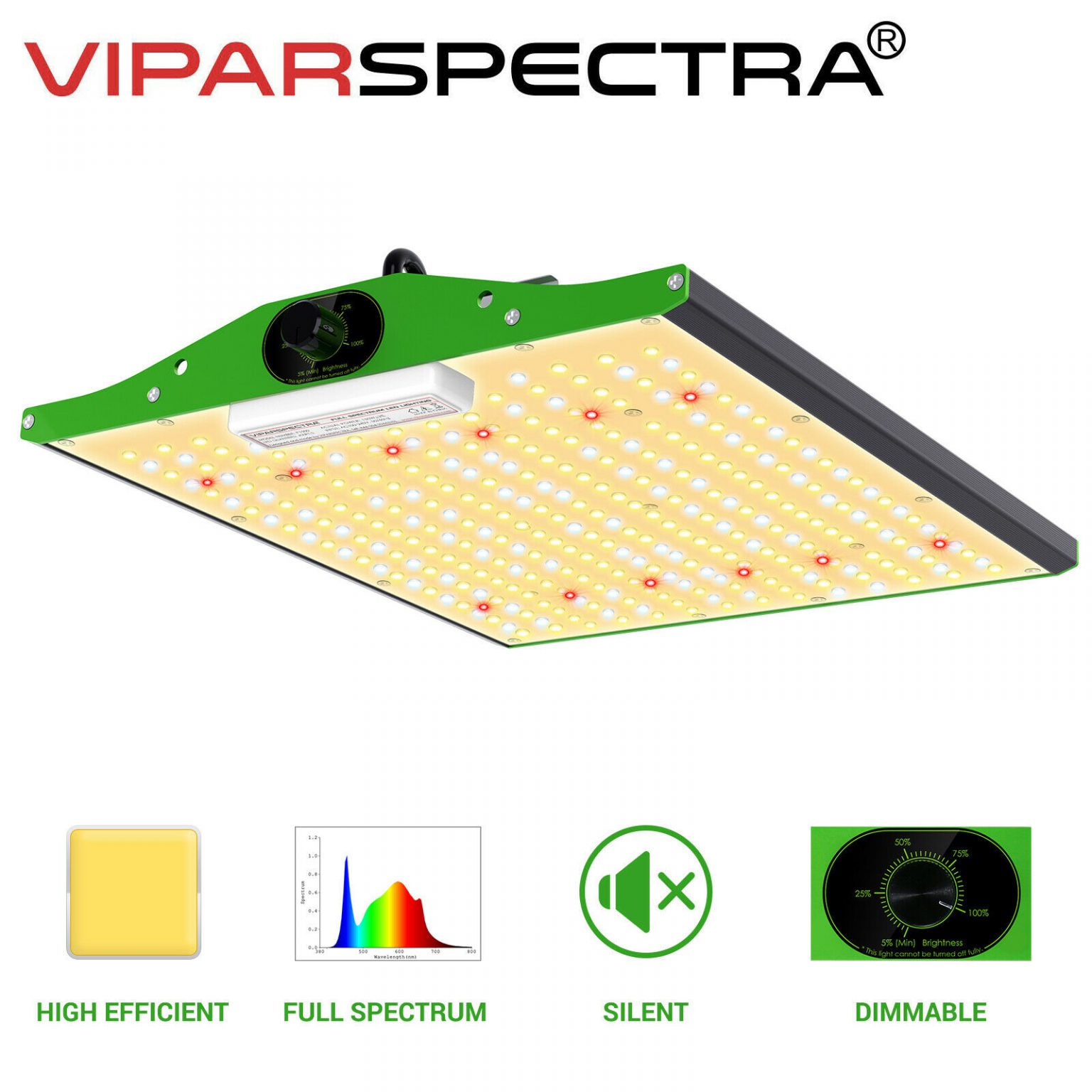 VIPARSPECTRA Pro Series P1000 LED Grow Light Sunlike Full Spectrum For